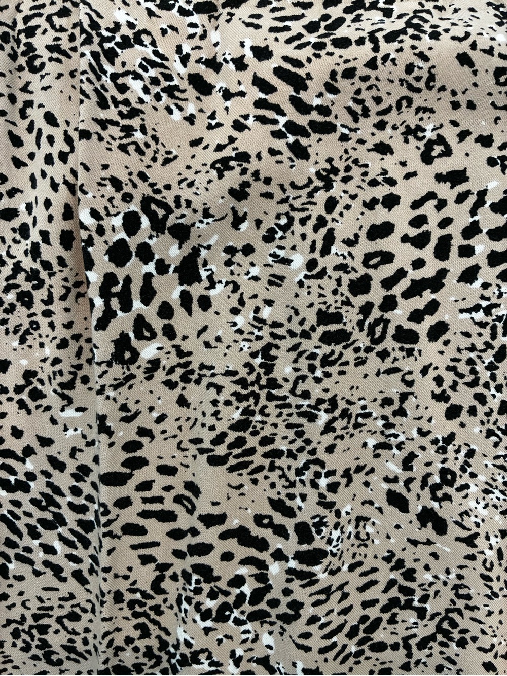 Maurices Beige and Black Animal Print High-Low Wrap Skirt - Picture 6 of 6